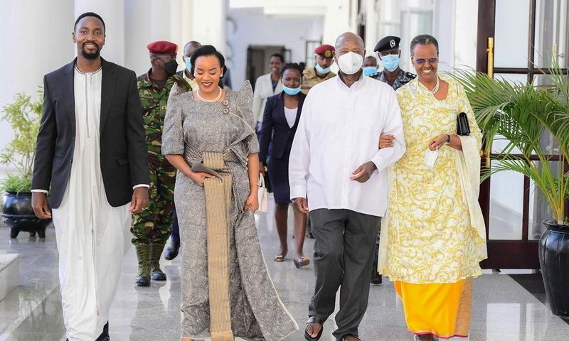 President Yoweri Museveni and First Lady Janet Museveni hosted  the Kyabazinga and Jovia Mutesi