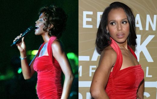 Kerry and Whitney in the same gown [Gettyimages]