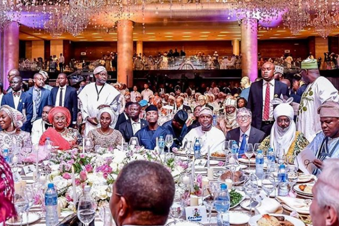 Dignitaries attending the wedding of ythe daughter of Africa's richest man, Aliko Dangote