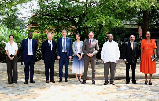President Yoweri Museveni met a delegation from Denmark