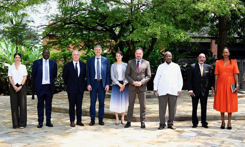 President Yoweri Museveni met a delegation from Denmark