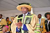 King Ceasor Mulenga T.G speaking at the event