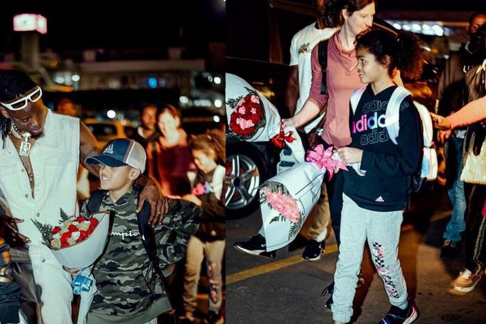 Pallaso with his kids