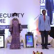 Ministers Jacob Oboth-Oboth, Rebecca Kadaga and Jim Muhwezi at the launch of the security review report
