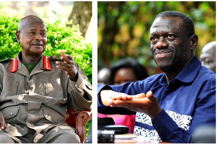 President Yoweri Museveni and Col Dr Kizza Besigye