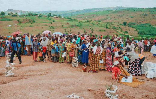 Refugee camp in Uganda
