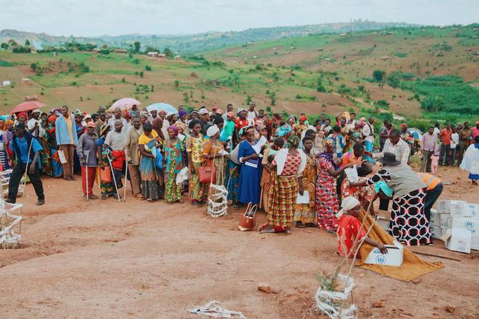 Refugee camp in Uganda
