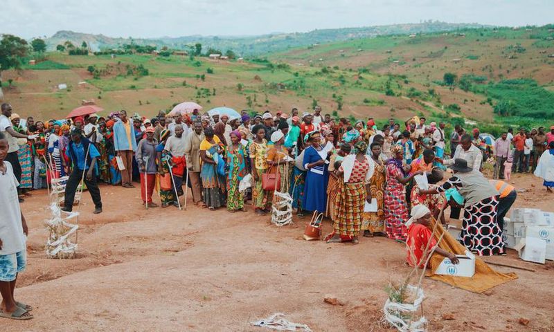 Refugee camp in Uganda