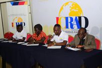 ICRAD officials at the press conference