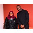 President Samia Hassan Suluhu and Idris Elba