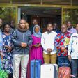 Lukwago was seen off to India by his family