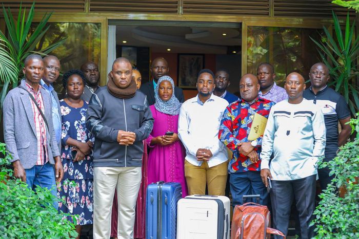 Lukwago was seen off to India by his family
