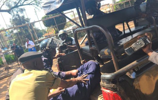 Papa Were being arrested during March to Parliament