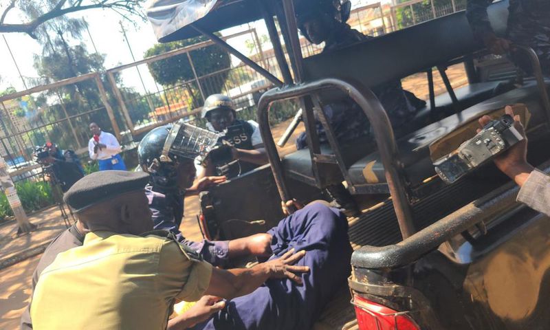 Papa Were being arrested during March to Parliament