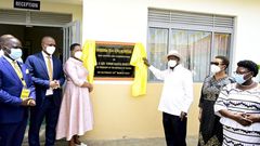 President Museveni accompanied by Speaker Anita Among commissions Bukedea Teaching Hospital on Saturday