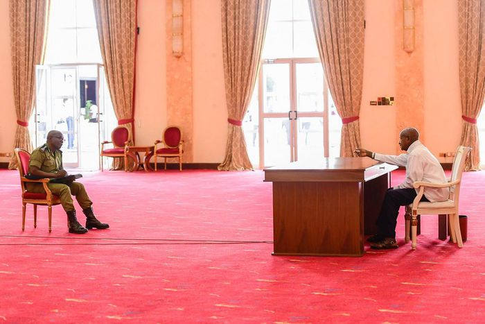 President Museveni met with the Inspector General of Police (IGP) Abbas Byakagaba