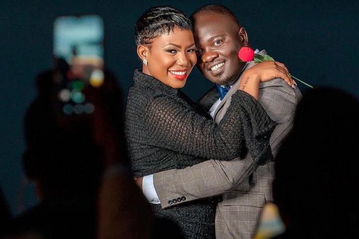 Vivian Tenda with fiance