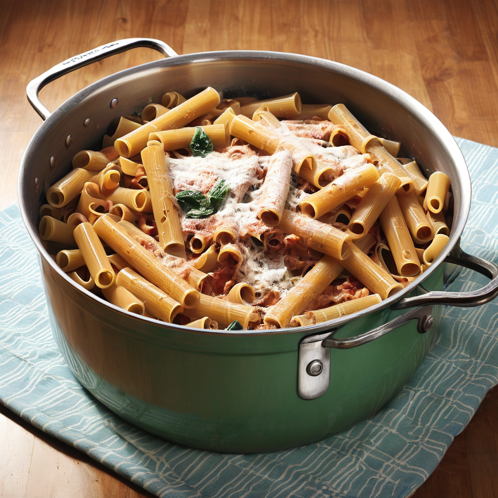 A pot of pasta (AI generated)