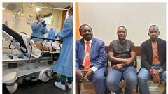 MPs Joel Ssenyonyi and Nambeshe went to check on Hon Ssegirinya in Nairobi