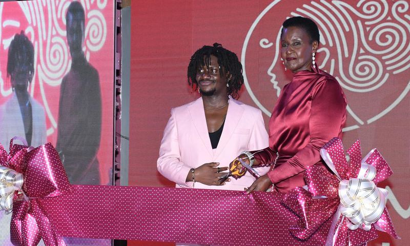 Hon Amelia Kyambadde and Kennedy Zziwa unveiled the Zziwa Hair Academy in Nansana