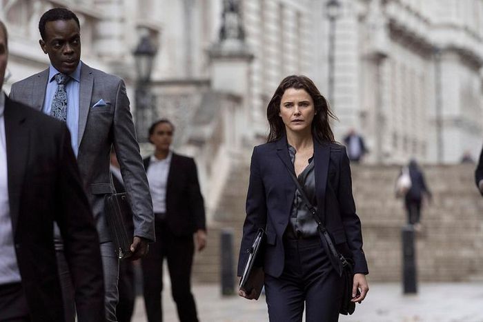 Keri Russell in a scene from Netflix series 'The Diplomat' [Image Credit: Netflix]