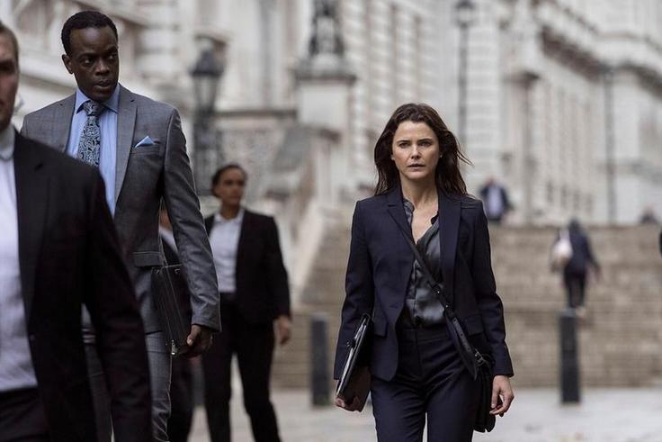 Keri Russell in a scene from Netflix series 'The Diplomat' [Image Credit: Netflix]