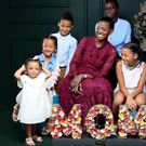 Dora Mwima and her children during a Mother's Day photoshoot/Instagram