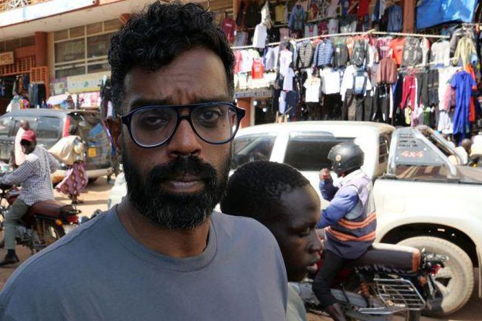 Romesh Ranganathan in down town Kampala
