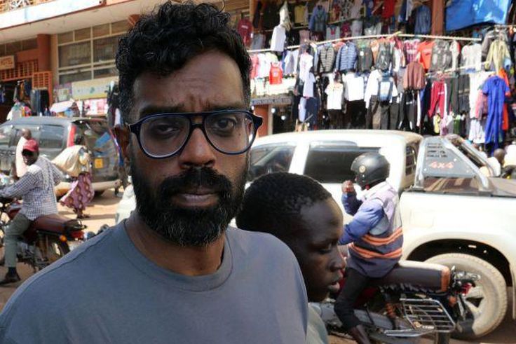 Romesh Ranganathan in down town Kampala