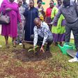 Minister Frank Tumwebaze planted a coffee tree at the celebrations to mark World Food Day in Mukono