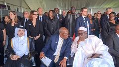 The Ugandan delegation was led by former Prime Minister Dr Ruhakana Rugunda