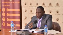 The Deputy Governor of the Bank of Uganda Dr. Michael Atingi-Ego announced the revocation of Mercantile Credit Bank Limited's licence