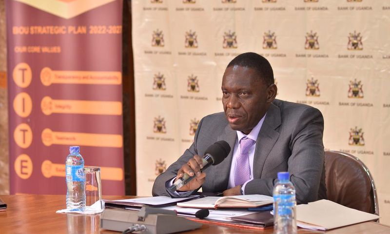 The Deputy Governor of the Bank of Uganda Dr. Michael Atingi-Ego announced the revocation of Mercantile Credit Bank Limited's licence
