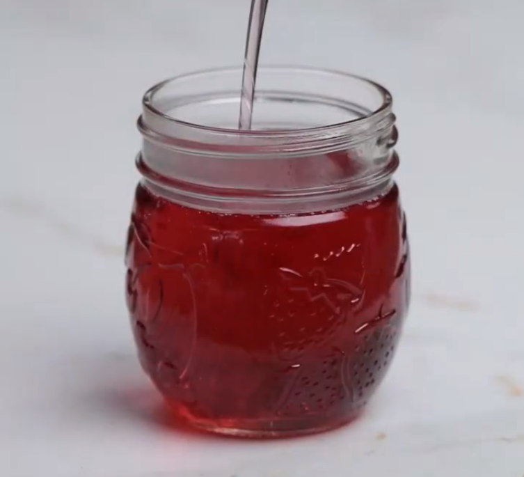 Use your homemade jam on bread for breakfast