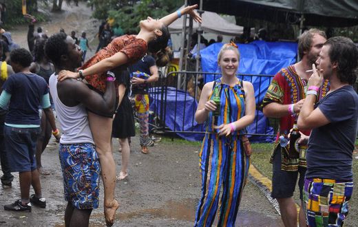 Revelers at Nyege Nyege Festival
