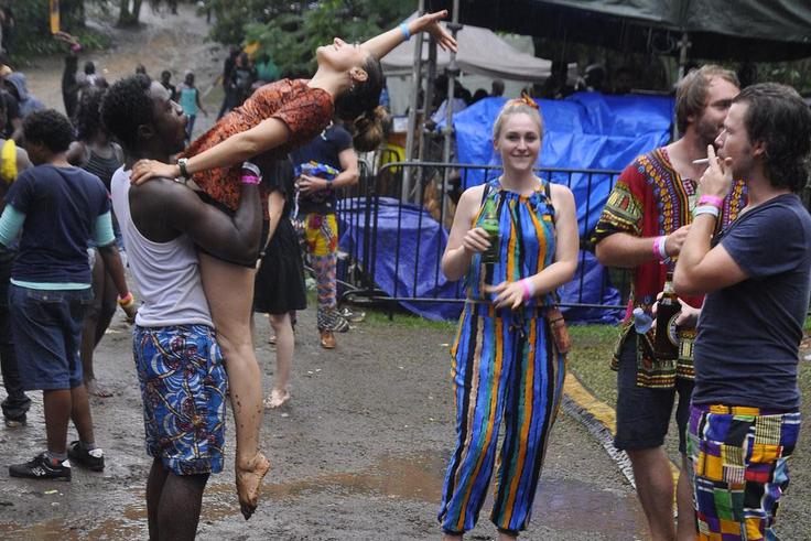 Revelers at Nyege Nyege Festival