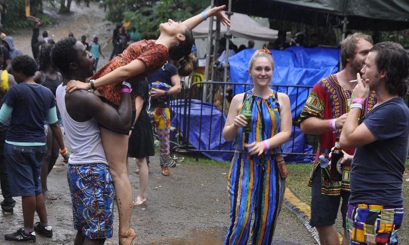 Revelers at Nyege Nyege Festival