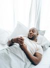 A man looking at his phone