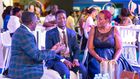 L-R: Brian Mulondo, the local content manager of MultiChoice Uganda, Jerry Sesanga the show director and Bina Baibe the host of the show, during the premiere of Mum Vs Wife.