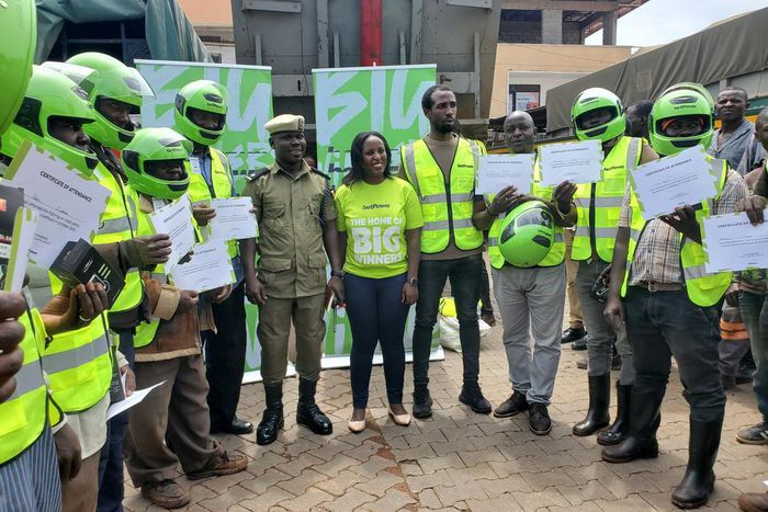 betPawa equips boda boda riders with training and safety gear