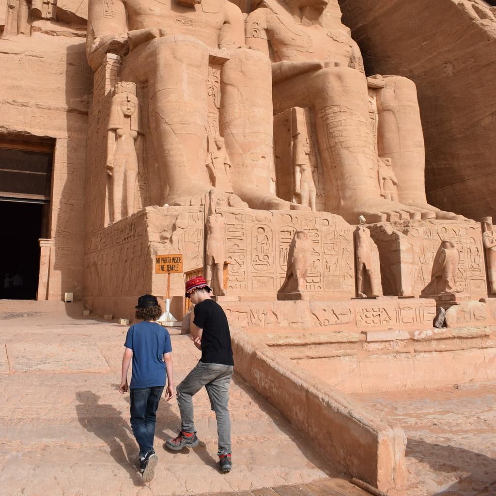 A photo from the family's travels in Egypt.Alyson Long