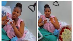 Faridah Nakazibwe welcomed a baby boy on Tuesday