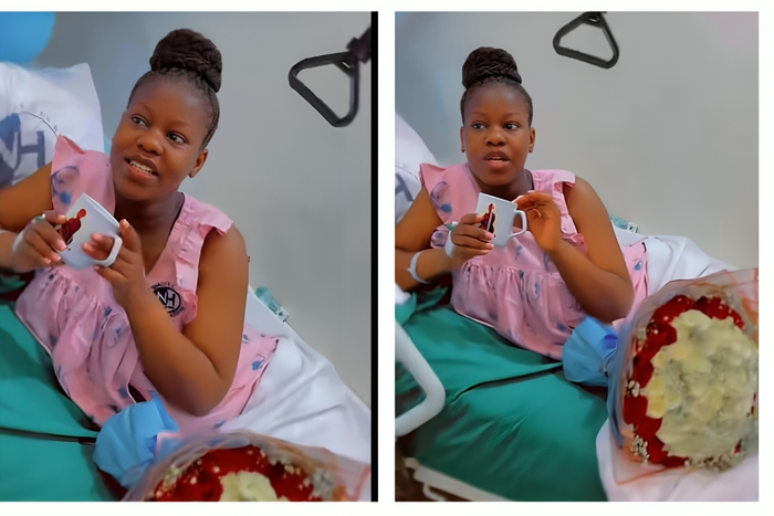 Faridah Nakazibwe welcomed a baby boy on Tuesday