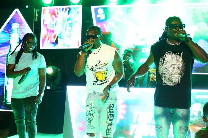 B2C performing at the event