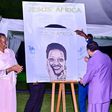 Museveni and the First Lady Janet Museveni during the lauch of the book