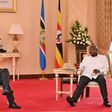 President William Ruto and President Yoweri Museveni in a meeting on October 8, 2022