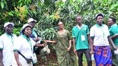 Hon Alice Kaboyo toured the projects under Kibisi Women's Group