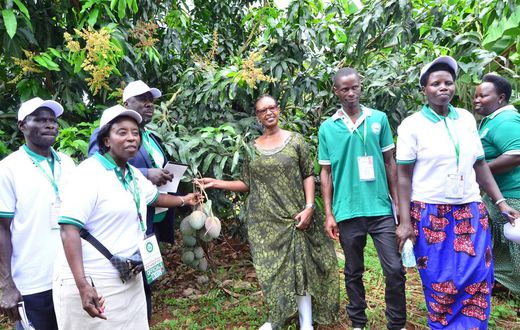Hon Alice Kaboyo toured the projects under Kibisi Women's Group