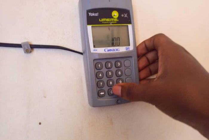 Checking your Yaka number on a Conlog meter