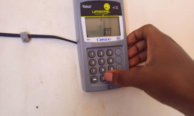 Checking your Yaka number on a Conlog meter